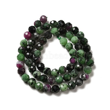 Natural Ruby in Zoisite Beads Strands(G-I341-13B)-3