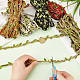 5 Bundles 5 Colors Wax Cotton Knitted Cord with Leaf Trimming(OCOR-GA0001-65)-3