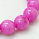 Chapelets de perles rondes en jade de Mashan naturelle(G-D263-12mm-XS30)-1
