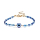 Resin Evil Eye & Glass Seed Beaded Bracelet for Women(BJEW-JB08560)-3