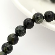 Natural Kambaba Jasper Beads Strands, Round, 8mm, Hole: 1mm, about 24pcs/strand, 7.5 inch(G-M272-04-8mm)