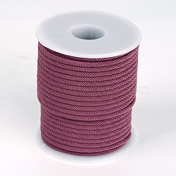 Round Polyester Cords, Old Lace, 3mm, about 21.87 yards(20m)/roll(OCOR-L031-09)
