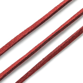 Faux Suede Cord, FireBrick, 2.7mm, about 1m/strand