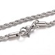 304 Stainless Steel Rope Chain Necklaces(NJEW-F195-05C-P)-1