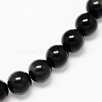 Natural Obsidian Round Beads Strands, 12mm, Hole: 1.2~1.3mm, about 32pcs/strand, 15.70''(39.87cm)(X-G-L275-03-12mm-01)