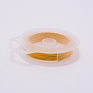 3 Strands Copper Craft Wire, Long-Lasting Plated, Golden, 26 Gauge, 0.4mm, about 50m/roll(CWIR-WH0005-0.4mm-G)