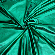 Polyester Spandex Stretch Fabric, for DIY Christmas Crafting and Clothing, Green, 100x150x0.04cm(DIY-WH0002-56A)