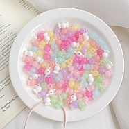 Opaque Acrylic Beads, Imitation Jelly, Candy, Mixed Color, 17x8.8x8.5mm, Hole: 2.5mm, 940pcs/500g(OACR-H038-38)