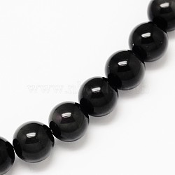 Natural Obsidian Round Beads Strands, 12mm, Hole: 1.2~1.3mm, about 32pcs/strand, 15.70''(39.87cm)(X-G-L275-03-12mm-01)
