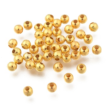Golden Round Iron Spacer Beads