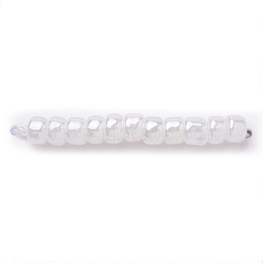 4mm Creamy White Round Glass Beads