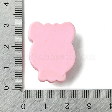 Кабошоны из непрозрачной смолы розового цвета с декодированием(RESI-C045-06C)-3