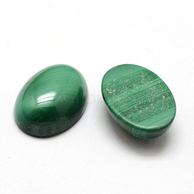 Cabochons malachite naturelles ovales(X-G-O147-03F)-2