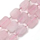 Natural Rose Quartz Beads Strands(G-C098-A15-01)-1