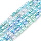 brins de perles de verre de galvanoplastie de couleur dégradée(GLAA-E042-01A)-1