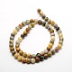 Rondes folles naturelles perles en agate brins(G-P058B-01)-1