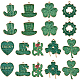 18Stück 9 Stile St. Patrick's Day Legierungs-Email-Anhänger(ENAM-SC0004-61)-1