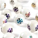 50Pcs 5 Colors Christmas Opaque Glass Beads(EGLA-FS0001-05)-4