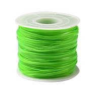 Luminous PVC Synthetic Rubber Cord, No Hole, with Spool, Flat, Lime, 2.3x0.8mm, about 27.34 Yards(25m)/Roll(RCOR-YW0001-05)