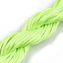Polyester Thread, Green Yellow, 2mm, about 10m/bundle(X-OCOR-S124-26)