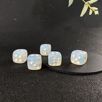 Opalite Classical 6-sided Dice, Toy, Cube, 15x15x15mm
