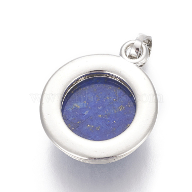Natural Lapis Lazuli Pendants(G-L512-B05)-3