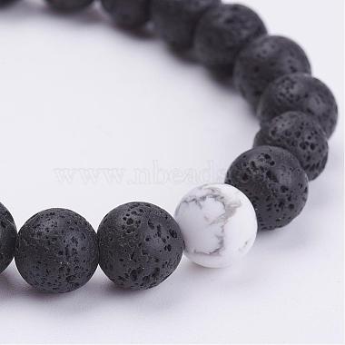 Lava Rock Braided Bead Bracelets(BJEW-JB02954-01)-2