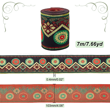 ruban de dentelle en polyester de style ethnique(OCOR-WH0067-18)-2