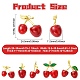 5Pcs 5 Styles Brass Resin Pendants(KK-CJ0004-06)-2