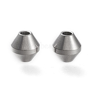 304 Stainless Steel Beads, Bicone, Stainless Steel Color, 8x8x7.5mm, Hole: 2.5mm(STAS-K195-05P)