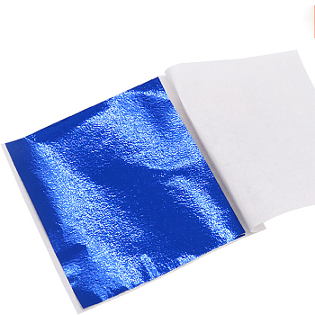 Foil Paper, For Arts, Gilding Crafting, Square, Royal Blue, 78x82mm