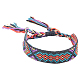 Polyester-cotton Braided Rhombus Pattern Cord Bracelet(FIND-PW0013-001A-17)-1