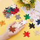 Elite 48Pcs 12 Colors Maple Leaf Computerized Embroidery Cloth Iron on/Sew on Patches(DIY-PH0009-38)-3