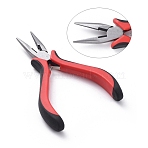 Carbon Steel Jewelry Pliers for Jewelry Making Supplies, Wire Cutter Pliers, Chain Nose Pliers, Polishing, Gunmetal, 12.9cm(PT-S028)