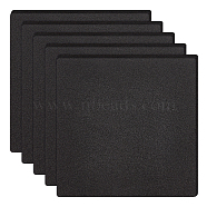 Sponge EVA Sheet Foam Paper Sets, With Adhesive Back, Antiskid, Square, Black, 10x10x0.65cm(AJEW-BC0001-12A)
