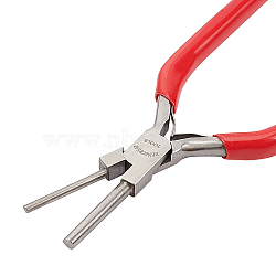 Bail Making Pliers,  for Jewelry Making Supplies, Red, 170x107x12mm(PT-BC0002-28)