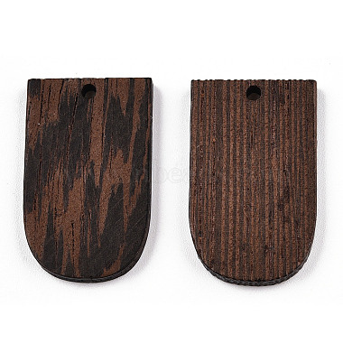 Natural Wenge Wood Pendants(WOOD-T023-56)-2