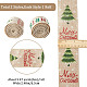 2 Rolls 2 Styles Christmas Printed Linen Ribbon(OCOR-GF0002-72)-2