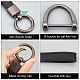 PandaHall Elite 2 Sets 2 Color PU Leather Keychains(KEYC-PH0001-49)-7