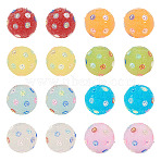 40Pcs 8 Colors Handmade Acrylic Resin Rhinestone Beads, Round, Mixed Color, 20x19mm, Hole: 2.8mm, 5pcs/color(CLAY-TA0001-90B)