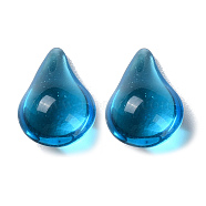 Glass Beads, No Hole, Teardrop, Light Blue, 15x9.5x7.5mm(GLAA-B015-10B-01)