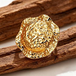 304 Stainless Steel Cuff Open Rings for Women, Sun, Statement Rings, Golden, US Size 6(16.5mm)(SA-CBAF040-02G)