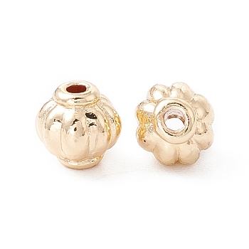 Rack Plating Alloy Beads, Long-Lasting Plated, Cadmium Free & Lead Free, Lantern, Golden, 6x6mm, Hole: 1.2mm