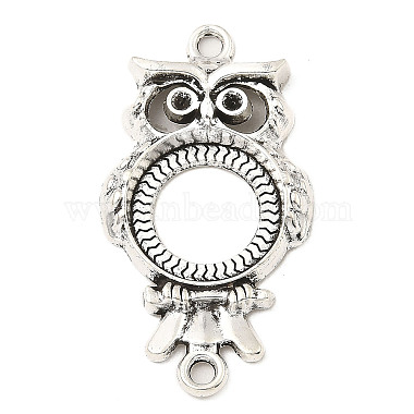 Antique Silver Owl Alloy Links