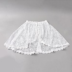 Polyester Rhinestone Lace Shawls, for Wedding Party Clothing Accessories, White, 220x380x1.7mm(AJEW-WH20130-179)