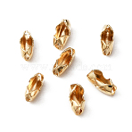 Iron Ball Chain Connectors, Light Gold, 6x2.5mm, Hole: 1.8mm(FIND-WH0145-67A-LG)