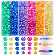712Pcs 24 Colors Acrylic Beads, Imitation Gemstone, Round, Mixed Color, 6~12mm, Hole: 1.8mm, 720pcs/box(MACR-SZ0001-68)