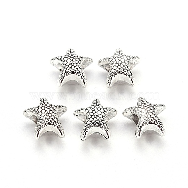 Starfish Alloy European Beads