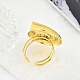 304 Stainless Steel Open Cuff Rings for Women(STAS-Z111-02G)-4