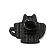 Кот с чашкой эмалированная булавка(JEWB-G014-A04-B)-2